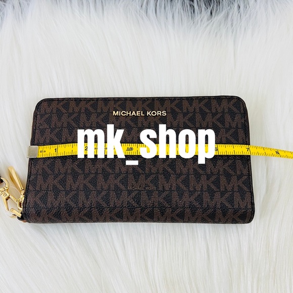 Michael Kors Jet Set Large Flat Phone Case Wristlet Wallet - Picture 14 of 16